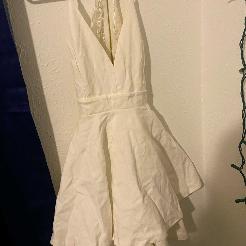 White lace dress